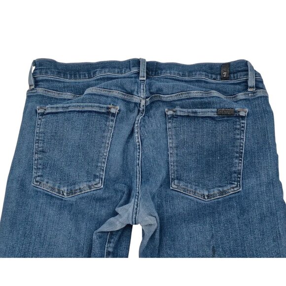 7 For All Mankind Jeans Mens 36 Luxe Sport Adrien Skinny Stretch Denim Pants 36x - Picture 8 of 11